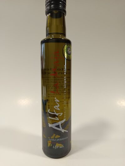 oli d'oliva verge extra d'arbequina de navarra ampolla de 250ml